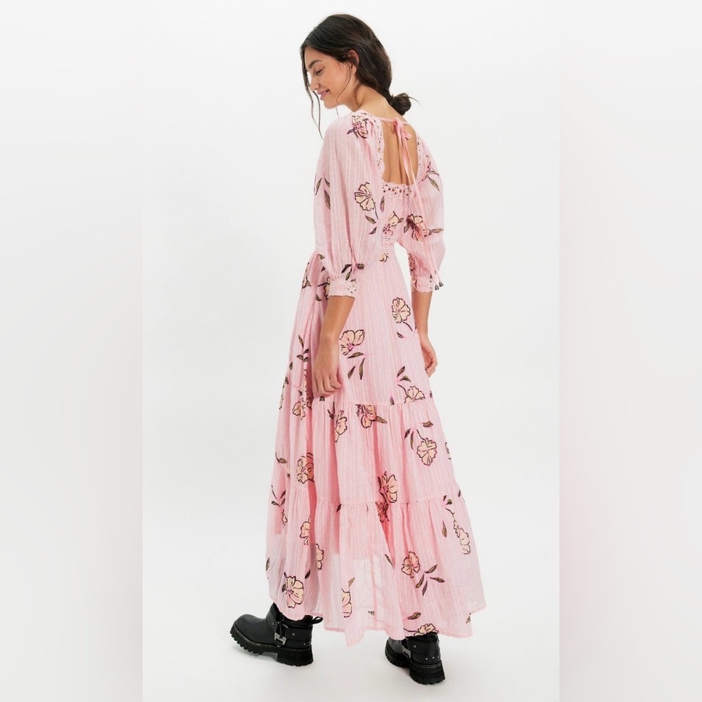 Morning Meadows long sleeve maxi NWOT blushing pink - Picture 2 of 3